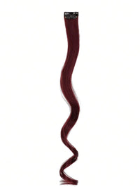 7Pcs Large Wave Black 22-Inch Medium Synthetic Clip-On Hair Extension